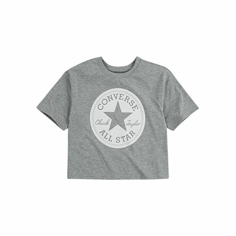 T shirt à manches courtes Converse Chuck Patch Boxy Gris