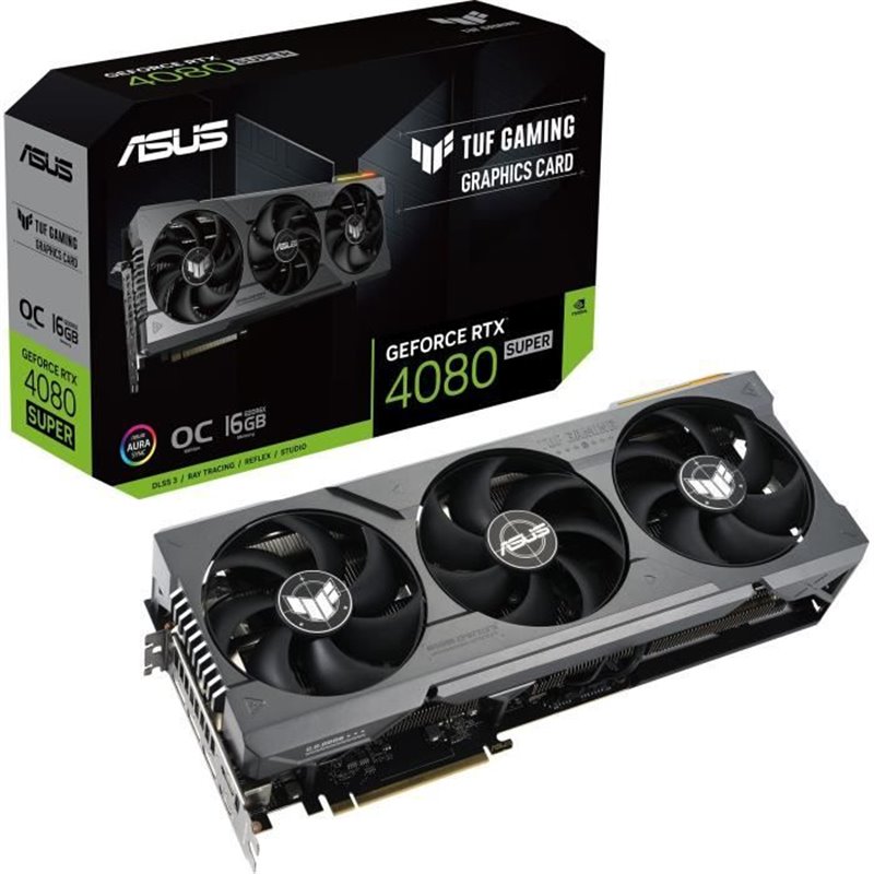 Asus TUF Gaming TUF-RTX4080S-O16G-Gaming Nvidia GeForce RTX 4080 SUPER 16 Go GDDR6X