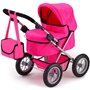 Landau pour poupée Trendy Uni Rose Pink - BAYER DESIGN - Réglable - Co