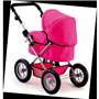 Landau pour poupée Trendy Uni Rose Pink - BAYER DESIGN - Réglable - Co