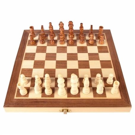 Jeu d'échecs en bois - COLOR BABY - modèle 45595 - sans couleur