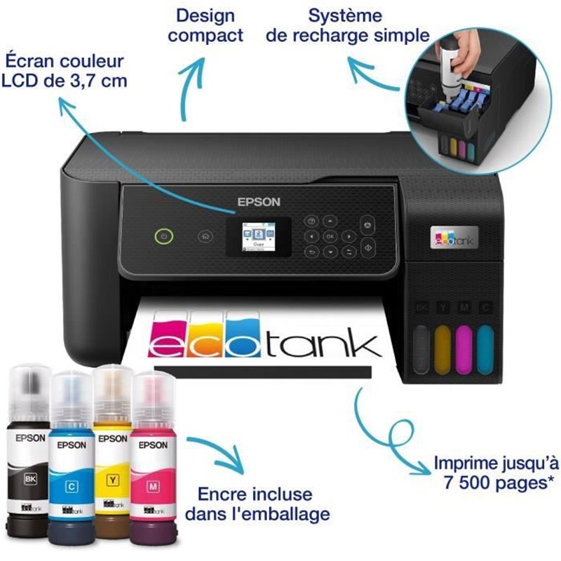 Image secondaire de Epson EcoTank ET-2870 Jet d'encre A4 5760 x 1440 DPI 33 ppm Wifi