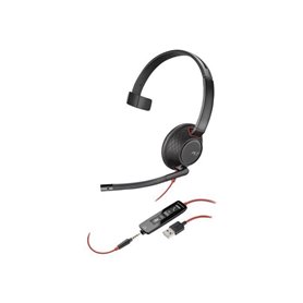 Micro-casque - filaire - jack 3,5mm, USB-A - HP Inc. - Poly Blackwire 