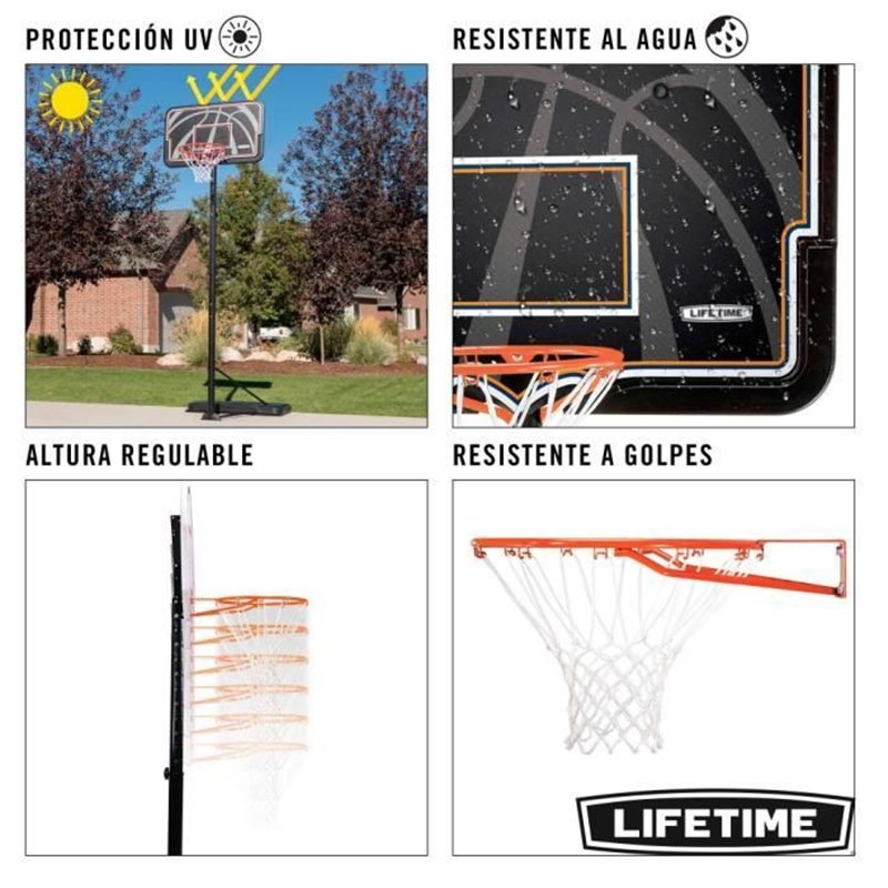 Image secondaire de Panier de Basket Lifetime 112 x 305 cm