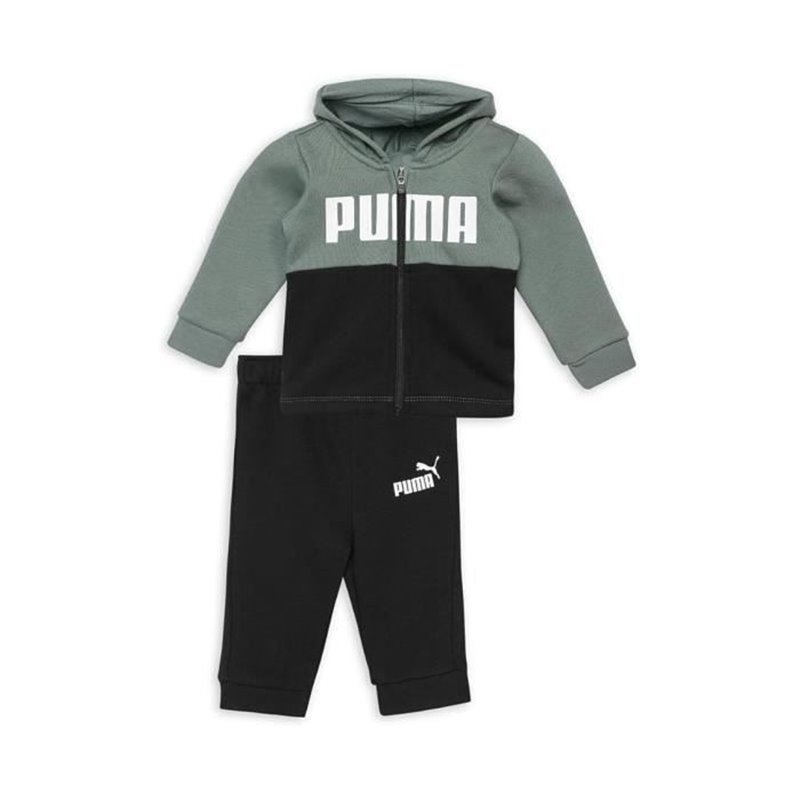 Survêtement pour Bébé Puma Minicats Colorblockk Noir Vert