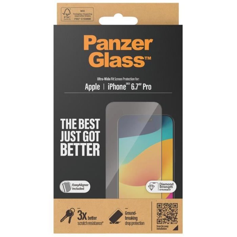 Panzerglass Ultra Wide Fit Protection d'écran transparent Apple 1 pièce(s)