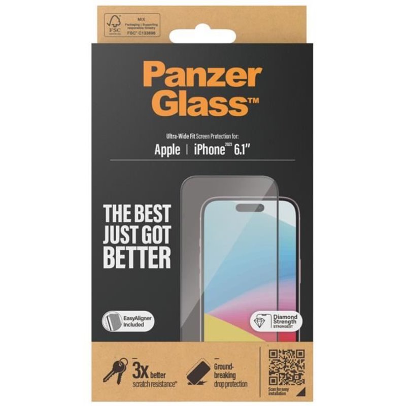 Panzerglass Ultra Wide Fit Protection d'écran transparent Apple 1 pièce(s)