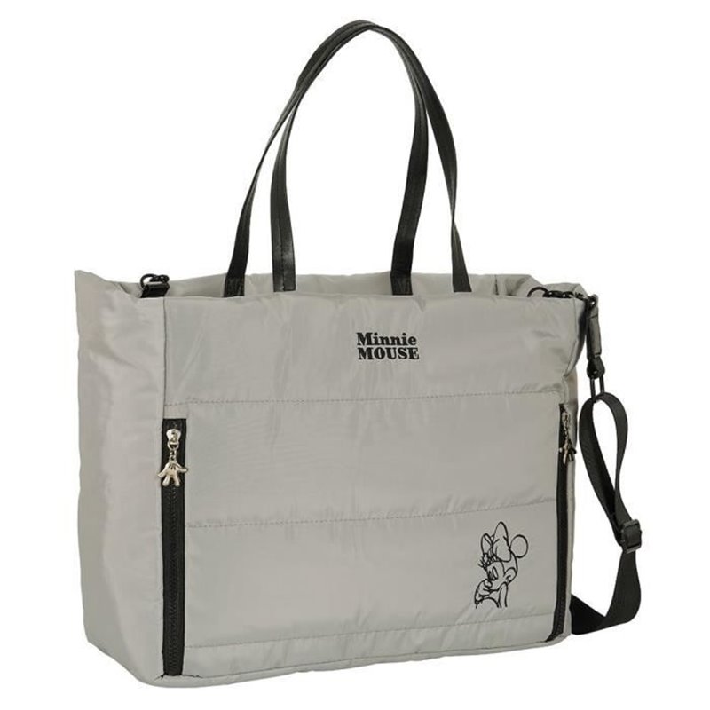 Sac Minnie Mouse Teen Sand Rembourré Gris 40 x 31 x 17 cm