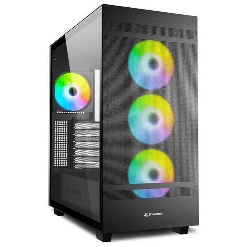 Boîtier ATX semi-tour Sharkoon Rebel C50 RGB ATX Noir