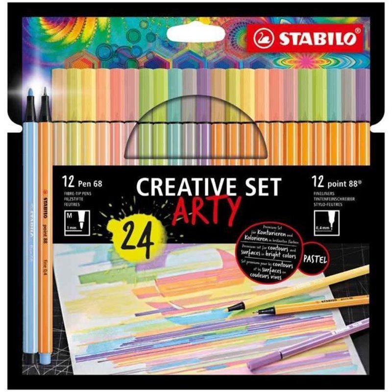 Stabilo Creative Set ARTY stylo fin Couleurs assorties 24 pièce(s)