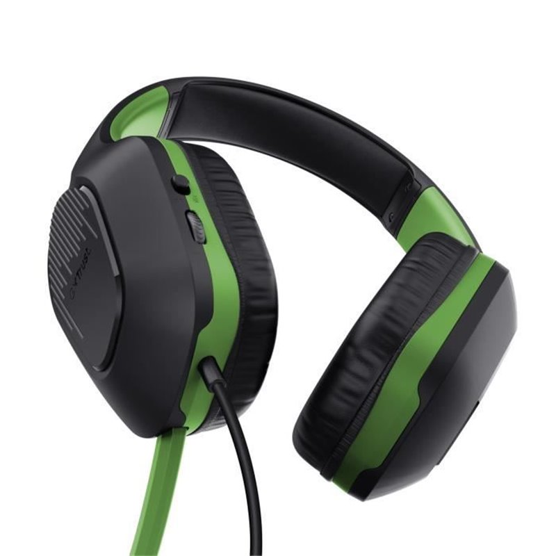 Image secondaire de Trust GXT 415X ZIROX Casque Avec fil Arceau Jouer Noir, Vert