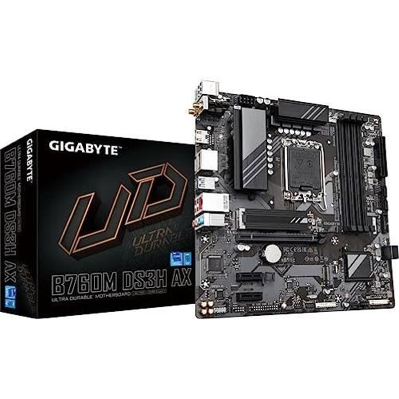 Gigabyte B760M DS3H AX (rev. 1.x) Intel B760 Express LGA 1700 micro ATX