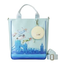 TOTE BAG LOUNGEFLY YOU CAN FLY PHOSPHORESCENT PETER PAN DISNEY