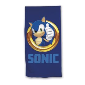 Gamer - Serviette de bain Sonic Enfant Coton 70x140 cm