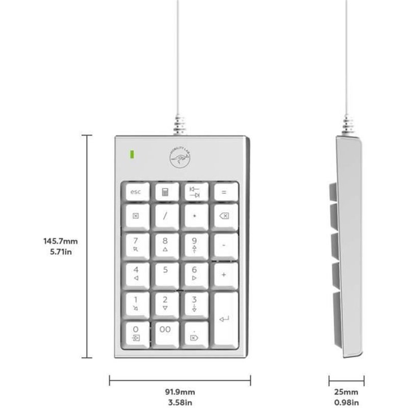 Image secondaire de Clavier numérique Mobility Lab ML305707 Argenté