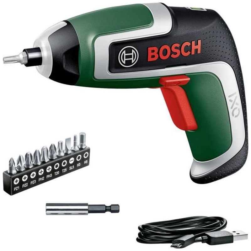 Visseuse sans fil Bosch IXO 7 avec 10 embouts et boite de rangement