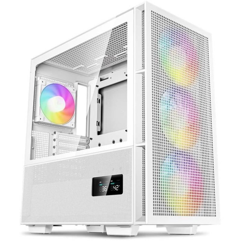 Boîtier ATX semi-tour DEEPCOOL CH560 DIGITAL WH Blanc Multicouleur