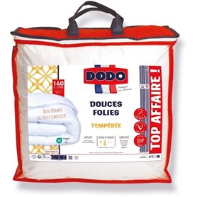 DODO Couette tempérée 300gr/m - 140x200 cm - Douces Folies - 100% poly