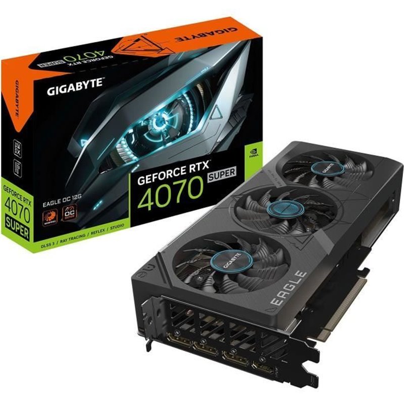 Gigabyte EAGLE GeForce RTX 4070 SUPER OC 12G Nvidia 12 Go GDDR6X