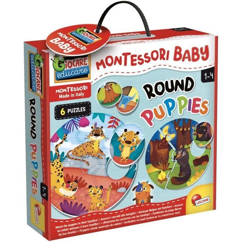 Jouet Educatif Lisciani Giochi Montessori Baby Round Puppies (FR)