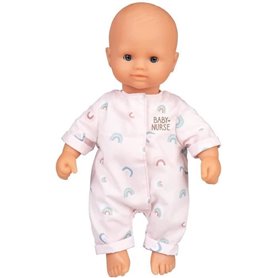 Poupon Baby Nurse bébé d'amour 32 cm - Smoby - Mixte - Souple - Tenue 