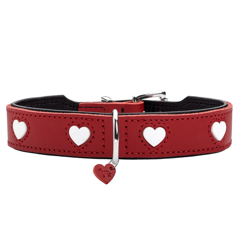 Collier pour Chien Hunter Love Rouge S/M 38-44 cm