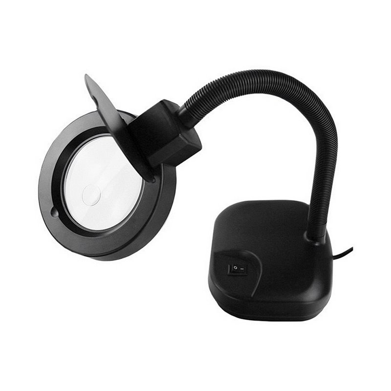 Flexo/Lampe de bureau EDM Loupe de table Noir 12 W 14 x 32 cm
