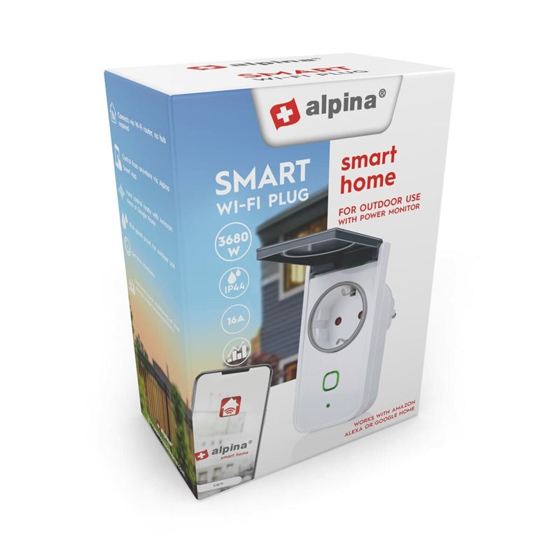 Image secondaire de Prise Intelligente Alpina Smart Home Extérieur Wi-Fi 230 V 16 A