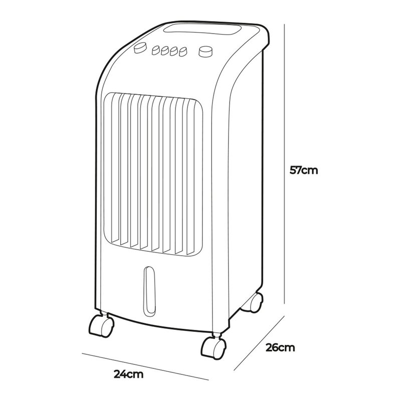 Image secondaire de Climatisation Portable EDM 33516 80 W 3,6 L