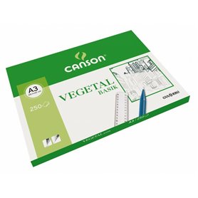 Papier végétal Canson Basik 250 Volets 90 g/m² 29,7 x 42 cm