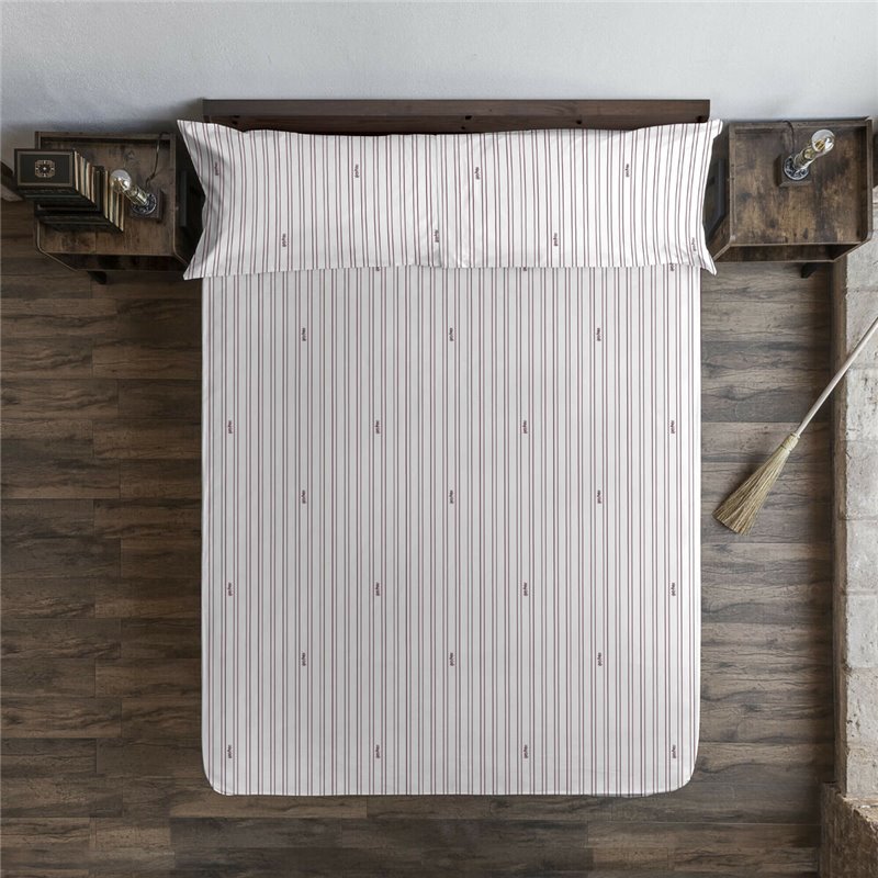 Image secondaire de Drap housse Harry Potter Blanc Bordeaux Lit 1 personne