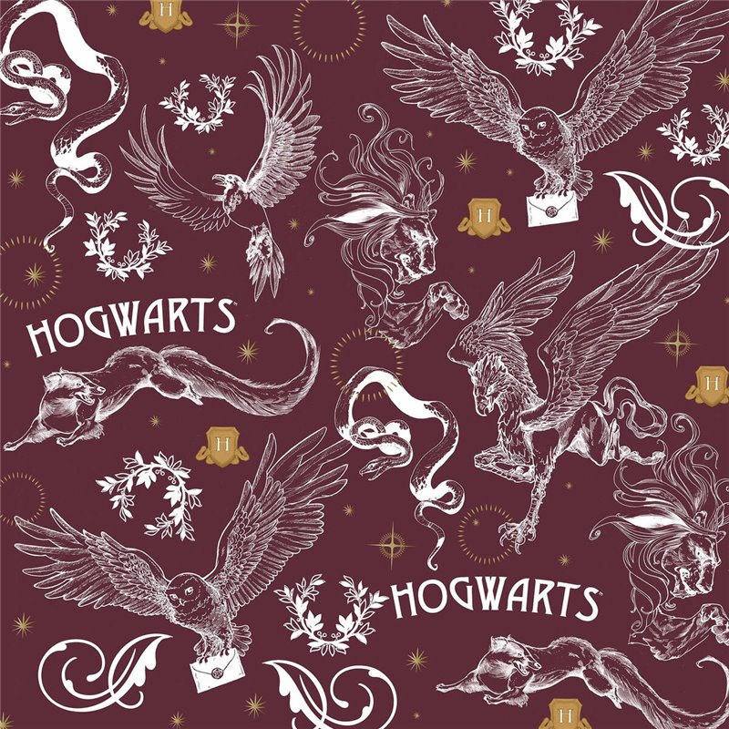 Image secondaire de Housse de Couette Harry Potter Creatures Multicouleur 175 Fils 220 x 220 cm Lit 2 personnes
