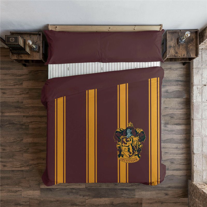 Housse de Couette Harry Potter Gryffindor Multicouleur 175 Fils 180 x 220 cm Lit 1 personne