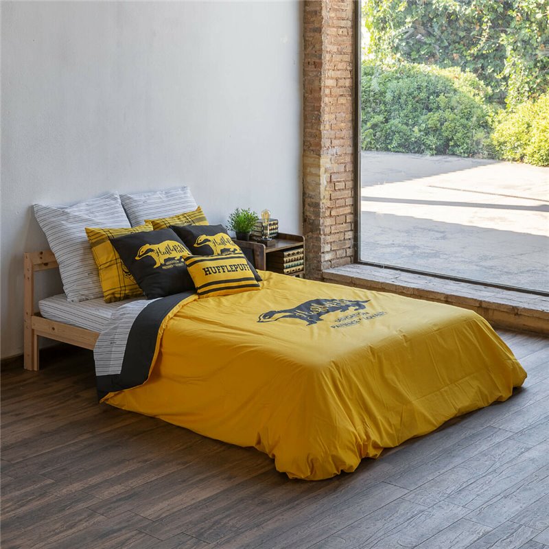 Image secondaire de Housse de Couette Harry Potter Hufflepuff Values Jaune Multicouleur 175 Fils 220 x 220 cm Lit 2 personnes