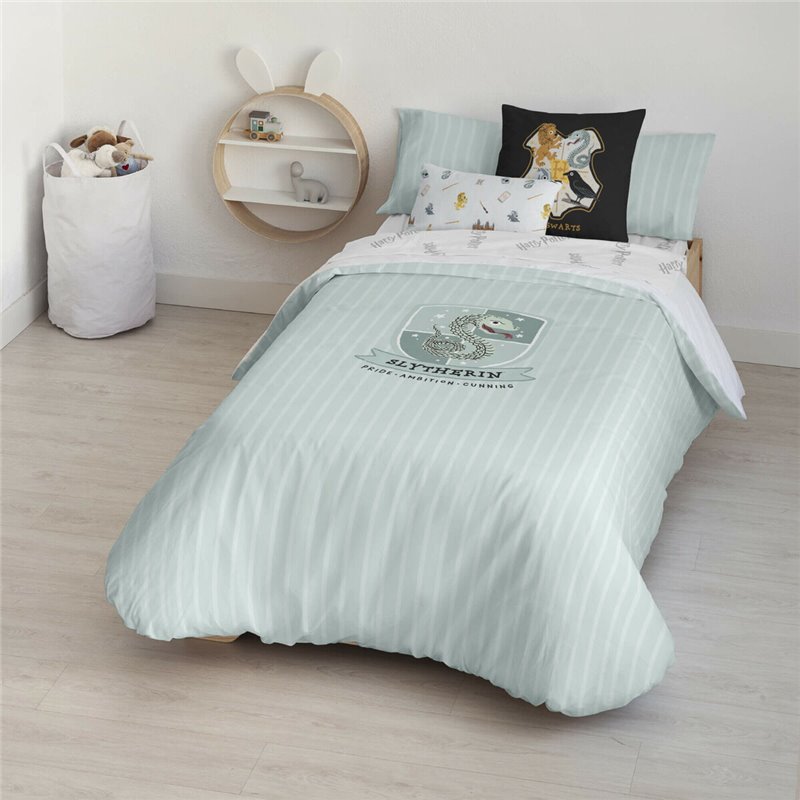 Housse de Couette Harry Potter Slytherin Sweet Multicouleur 175 Fils 155 x 220 cm Lit 1 personne