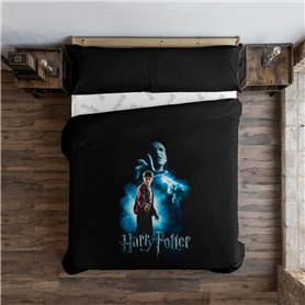 Housse de Couette Harry Potter vs Voldemort Multicouleur 220 x 220 cm 