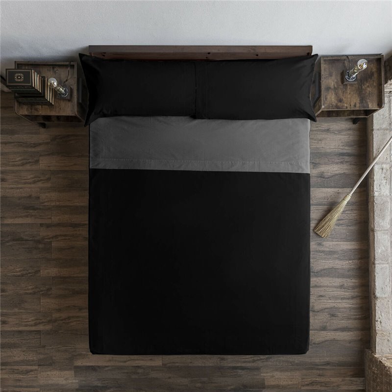 Jeu de draps Harry Potter Noir Multicouleur Lit 1 personne