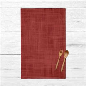 Tissu de cuisine Mauré Rouge 45 x 70 cm