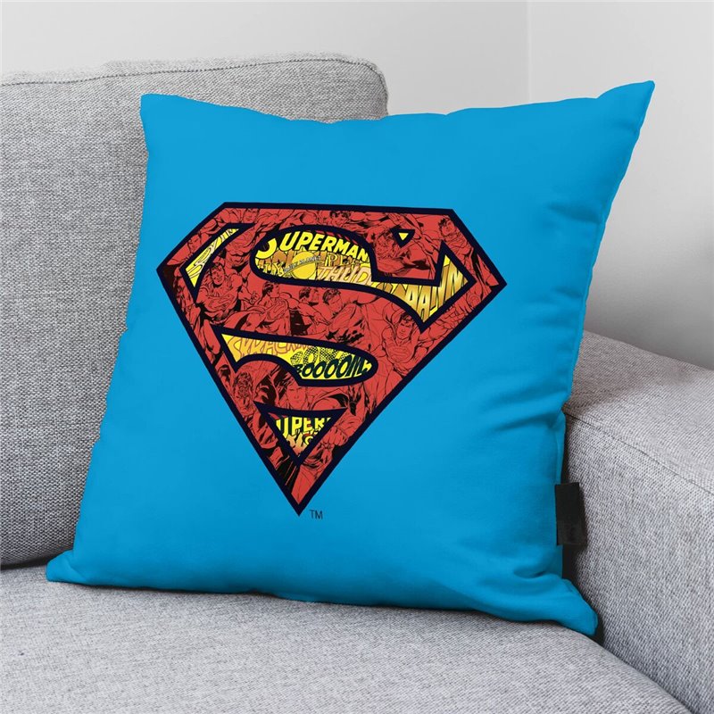 Image secondaire de Housse de coussin Superman Superman Basic A Bleu Multicouleur 45 x 45 cm