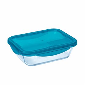 Boîte à lunch Pyrex Cook & Go Verre Bleu (0,8 L)