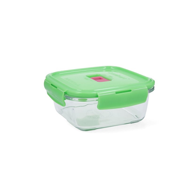 Image secondaire de Boîte à lunch hermétique Luminarc Pure Box Holy Vert verre Carré 760 ml (6 Unités)