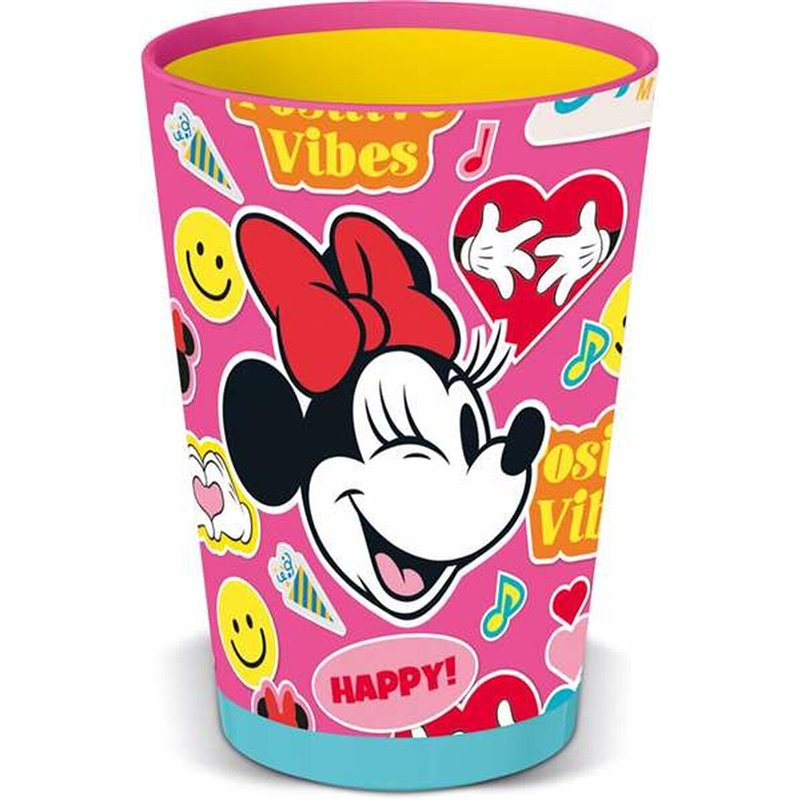 Verre Minnie Mouse Flower Power 470 ml Plastique