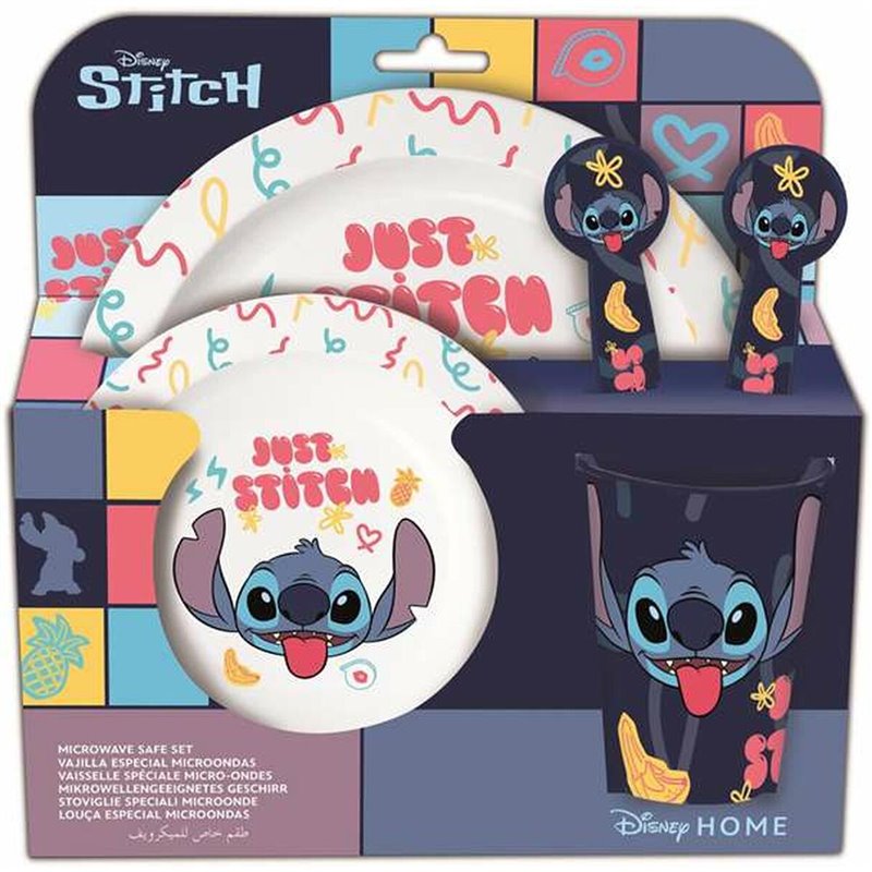 Set de vaisselle pour enfants Stitch Sweet Enfant (5 Pièces)