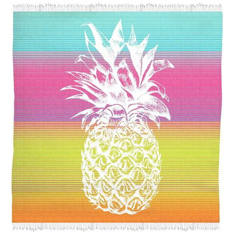 Image secondaire de Serviette de plage Secaneta Fouta 170 x 170 cm Double Ananas