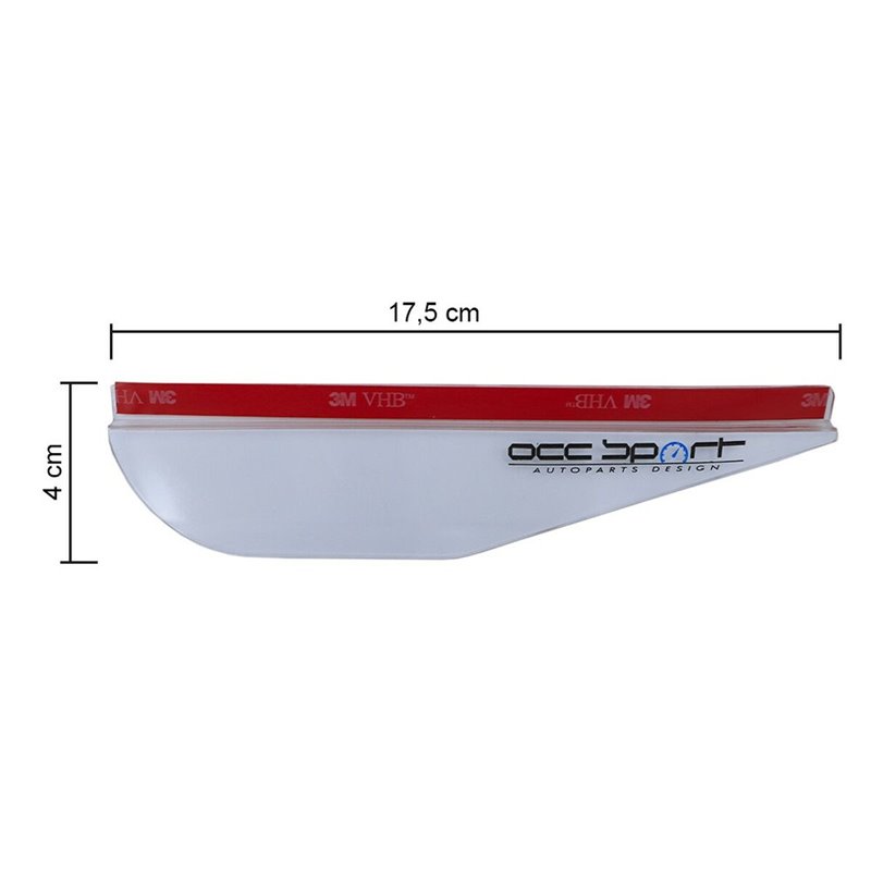 Image secondaire de Protecteur anti-pluie pour rétroviseur OCC Motorsport OCCDEC021 Translucide Universel 2 Pièces