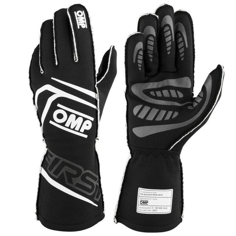 Gants OMP FIRST Noir S FIA 8856-2018