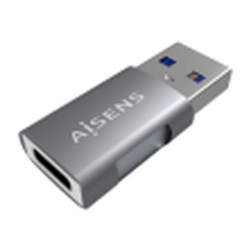 Image secondaire de Aisens A108-0655 changeur de genre de câble USB C USB A Gris