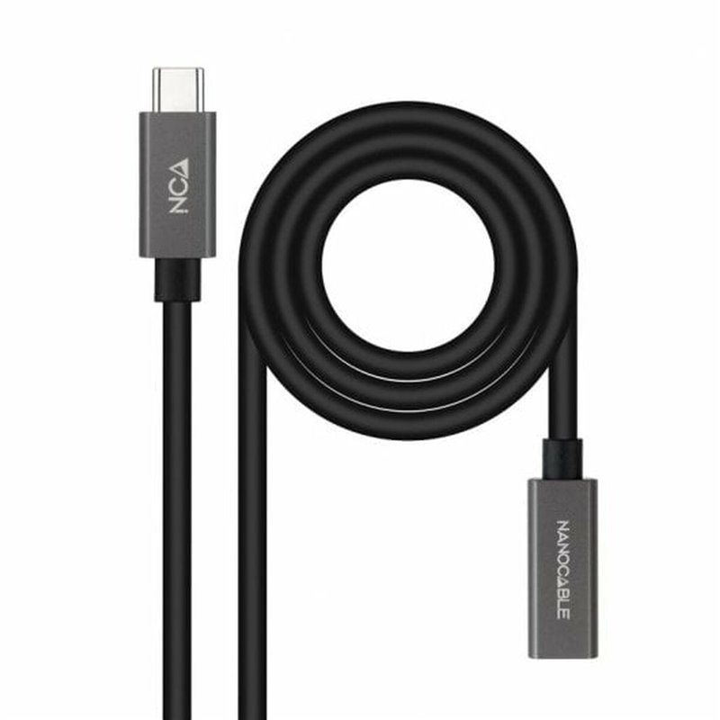 NanoCâble 10.01.4401-L150 câble USB 1,5 m USB 3.2 Gen 2x2 USB C Noir