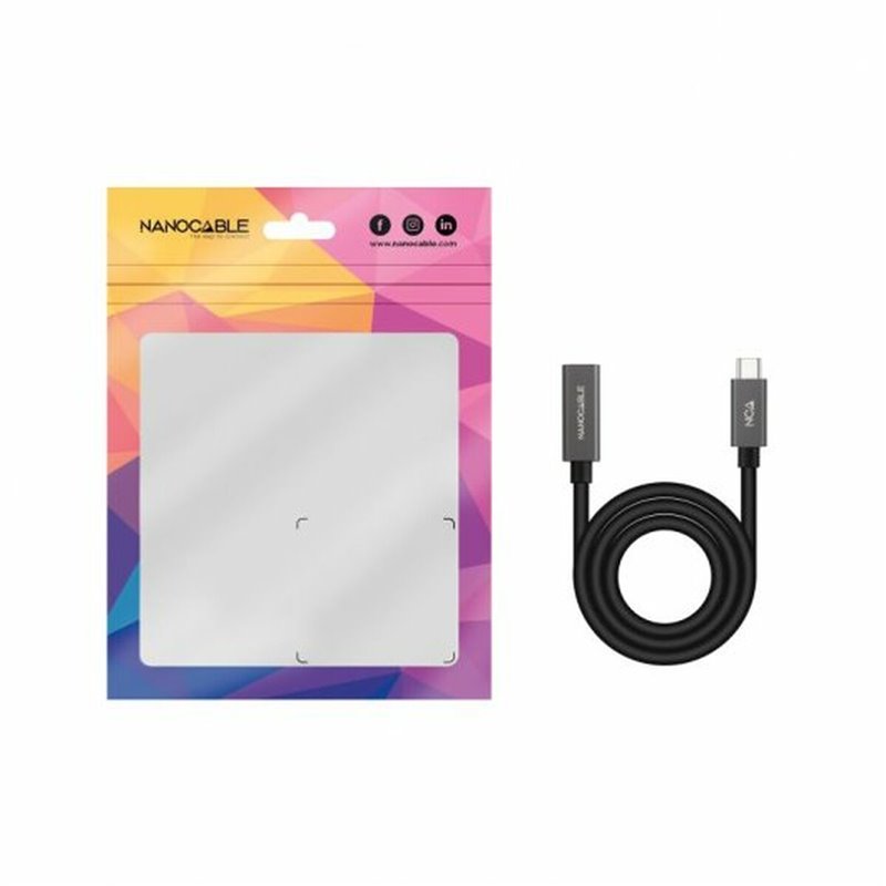 Image secondaire de NanoCâble 10.01.4401-L150 câble USB 1,5 m USB 3.2 Gen 2x2 USB C Noir
