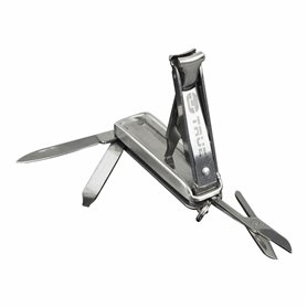 Couteau suisse True Nailclip tu215k Ciseaux à ongles 6 en 1 Argentée